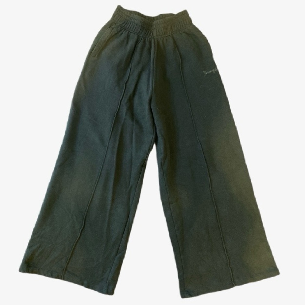 YoungLA Dark Green Wide Leg Sweats